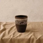 Склянка з глини 0.3л ангоб