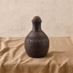 Пляшка з глини 0,7л різьблена