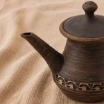 Чайник глиняний 0,7л ангоб