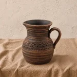 Глечик з глини 1,5л різьблений