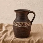 Глечик з глини 1,5л ангоб