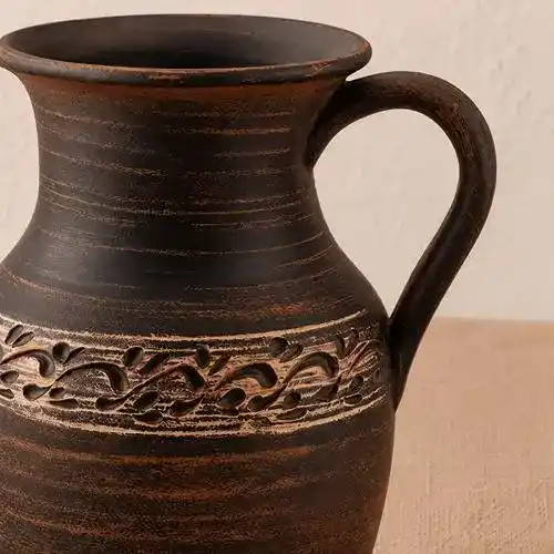Глечик глиняний 1,5л  ангоб