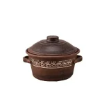 Каструля глиняна з ручками 2л ангоб