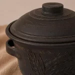 Каструля з глини з ручками 2л (колос)