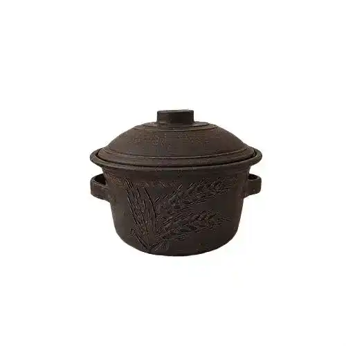 Каструля глиняна з ручками 2л колос