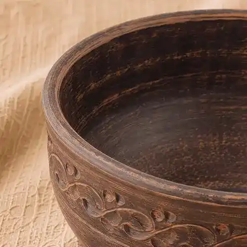 Салатник глиняний 0,7л різьблений