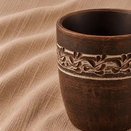 Стакан глиняний 0,3л ангоб