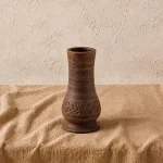 Підсвічник з глини різьблений