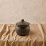Ковбасник з глини 0,85л різьблений