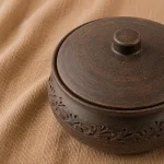 Ковбасник глиняний 0,85л різбл.