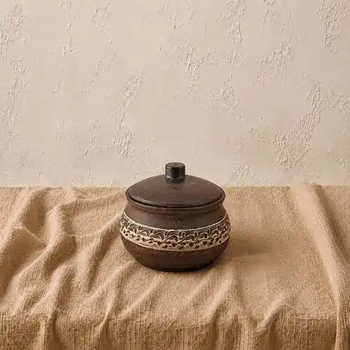 Ковбасник з глини 0,85л ангоб