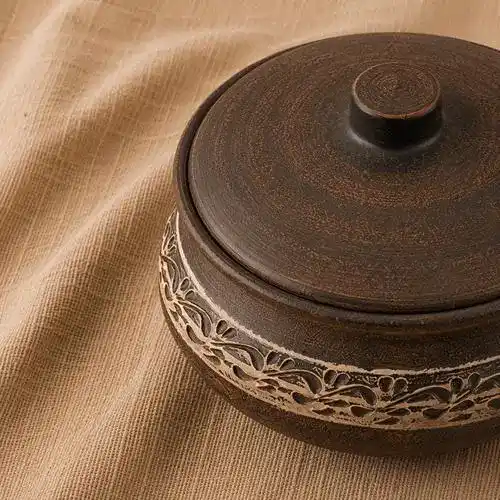 Ковбасник глиняний 0,85л ангоб