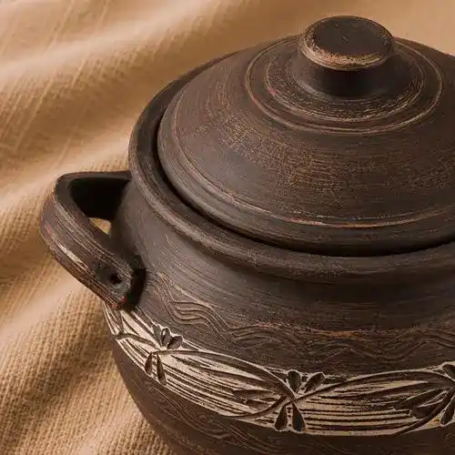 Супник глиняний 5л ангоб