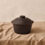 Каструля з глини без ручок 2л гладка