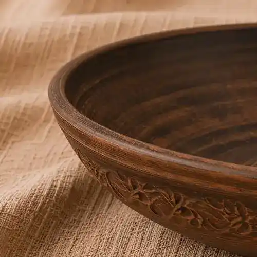 Салатник глиняний 0,6л різьблений