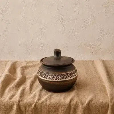 Ковбасник з глини 1,6л ангоб