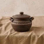 Супник з ручками 2,5л з глини ангобовані