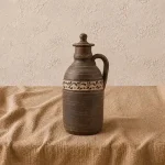 Пляшка для вина з глини 1,3 л ангоб