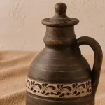 Пляшка для вина глиняна 1,3 л ангоб