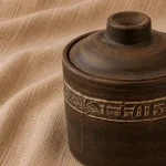 Набір для солі та цукру глиняний 0,7л ангоб