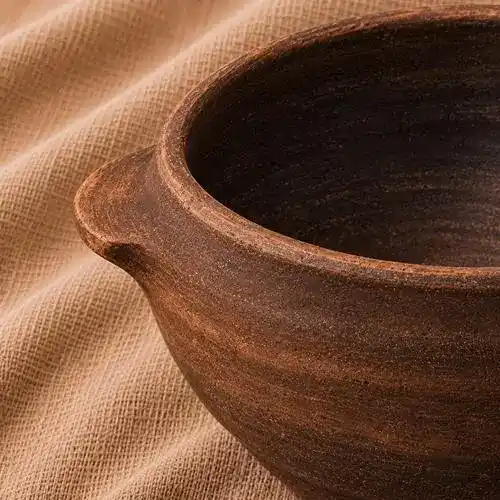 Бульйонниця глиняна Борщ 0,6л  гладка