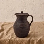 Глечик з глини 2,5л з ручкою гладкий
