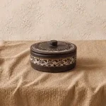 Банка (бочка) з глини Гречаник 0.3л ангоб