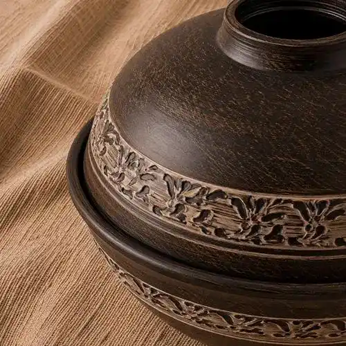 Хлібниця глиняна 6л ангоб