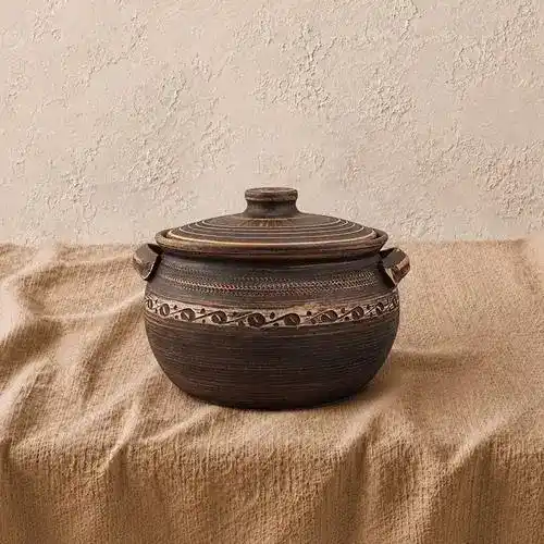 Супник з глини 2,5л ангоб