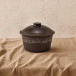 Каструля з глини без ручок 2л ангоб