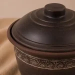 Каструля глиняна без ручок 2л ангоб