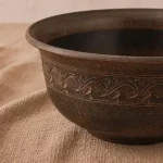 Миска глиняна Солдатка 1л різьблена