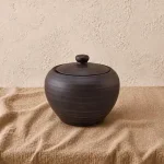 Каструля з глини 2,5л з кришкою гладкий