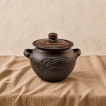 Супник глиняний 3.5л гончарний з ручками Колос
