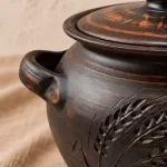 Супник глиняний 3.5л гончарний з ручками Колос