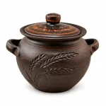 Супник глиняний 3.5л гончарний з ручками Колос