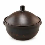 Супник глиняний 4 л з ручками та кришкою гладкий